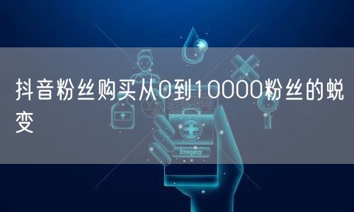 抖音粉丝购买从0到10000粉丝的蜕变