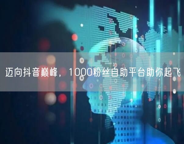 迈向抖音巅峰，1000粉丝自助平台助你起飞