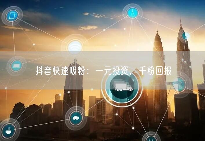 抖音快速吸粉：一元投资，千粉回报