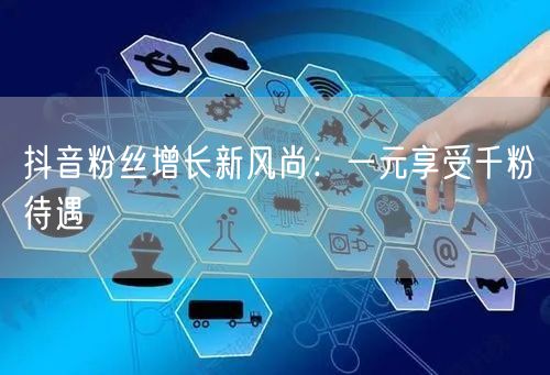 抖音粉丝增长新风尚：一元享受千粉待遇