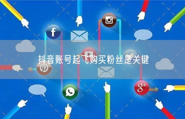 抖音账号起飞购买粉丝是关键