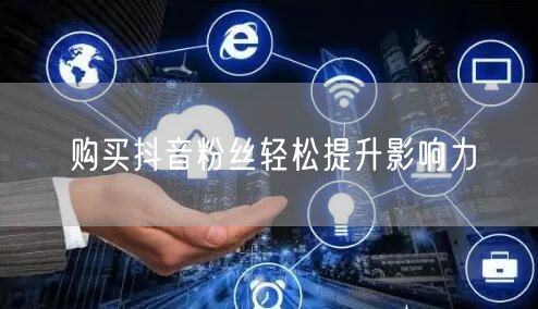 购买抖音粉丝轻松提升影响力
